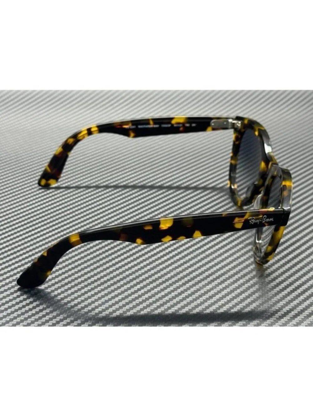 New Ray-Ban Men  Yellow Havana Sunglasses 54-21-150
